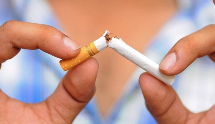 mit dem Zigarettenrauchen aufhören